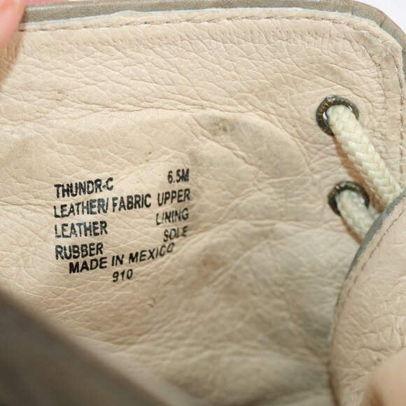 Steve Madden Womens Thunder Boots Size 6.5 Blue Leather Lace Up Distressed Boho - Picture 9 of 12